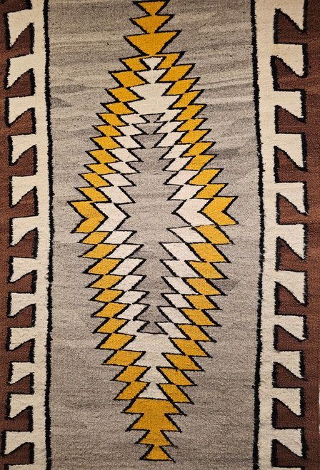 Antique Navajo Rug | Geometric, Natural Dyes