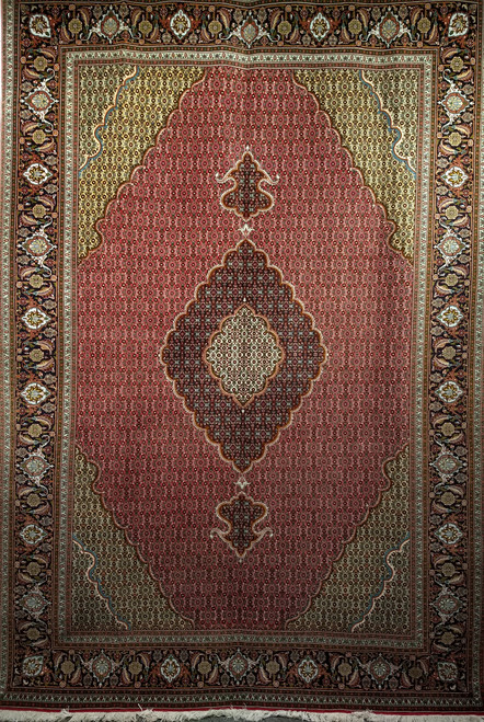 Antique Persian Tabriz Mahi Rug 6x9 | Fish Design