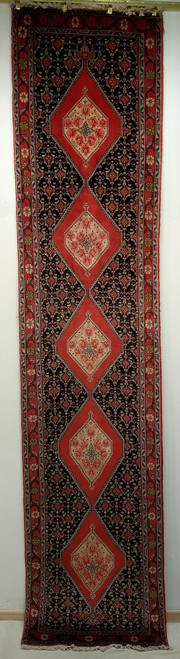 Antique Persian Bidjar Rug 2x10 | Durable Village Weave