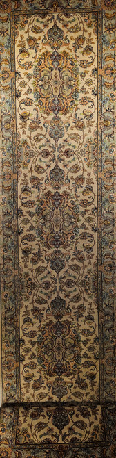 Persian Tabriz Runner, Hand-Knotted Wool with Silk Highlights, The Persian Knot Gallery, SKU 1808