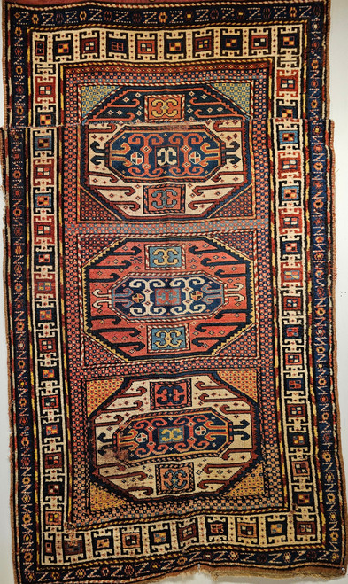 Antique Caucasian Karachov Kazak | Rug