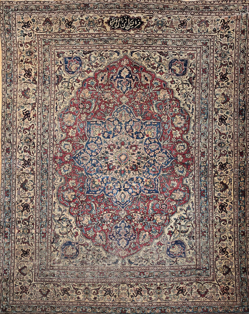 19th Century Room Size Persian Kerman Lavar,  @thepersianknot  , SKU 1831