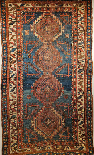Late 19th Century Caucasian Kazak Area Rug, Geometric Design, The Persian Knot Gallery, SKU 1859