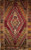 19th Century Anatolian Kilim Area Rug in Medallion Pattern in Red, Yellow, Brown Colors 1888, The Persian Knot, SKU 1888