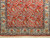 Vintage Persian Qum in Allover Paisleys Pattern in Brick Red, Ivory, Blue, @thepersianknot, SKU 1890