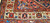 Vintage Persian Hamadan rug with Herati geometric design in navy, ivory, and red