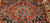 Vintage Persian Hamadan rug with Herati geometric design in navy, ivory, and red