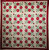 19th Century Hand Stitched American Applique Quilt in Floral Pattern from Pennsylvania 1905, 71” x 72”, 4th Quarter of the 1800s, Pennsylvania