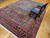 Antique Persian Bibikabad Rug | Herati Red Blue Medallion | In-Room View 5