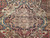 Mid 19th Century Persian Kerman Lavar Rug in Floral Design in Pale Yellow, Red, French Blue, The Persian Knot, SKU 1913