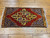 Vintage Turkish Village Prayer Rug in Medallion Design in Red, Yellow, Purple, and Blue Colors 1917, The Persian Knot, SKU 1917