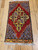 Vintage Turkish Village Prayer Rug in Medallion Design in Red, Yellow, Purple, and Blue Colors 1917, The Persian Knot, SKU 1917