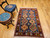 Vintage Persian Yalameh Tribal Rug 4x5 | French Blue | In-Room View 8