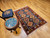 Vintage Persian Yalameh Tribal Rug 4x5 | French Blue | In-Room View 9