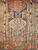 19th Century Caucasian Shirvan Area Rug in Medallion Pattern in Navy Blue, Ivory, French Blue, and Yellow 1916. The Persian Knot, SKU 1916