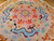 Art Deco Style Chinese Round Rug with Dragon and Rooster Designs in Beige, Blue,  Pink, The Persian Knot, SKU 1935