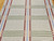 Vintage American Flatwoven Runner 4x24 | Reversible | Full View on Floor