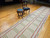 Vintage American Flatwoven Runner 4x24 | Reversible | Top Section Detail