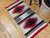 Vintage Native American Navajo Area Rug in Double Medallion Pattern in Ivory, Red, Black, Gray, The Persian Knot, SKU 1958