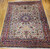 Vintage Persian Kerman Lavar in Allover Floral Pattern in Ivory, Crimson, Pink, Green, The Persian Knot, SKU 1970