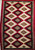 Vintage Native American Navajo Rug in Eye Dazzler Pattern in Red, Ivory, Gray, Black Circa the Mid 1900s, The Persian Knot, SKU 1940