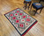 Native American Navajo Rug in Eye Dazzler Pattern in Ivory, Red, Black , The Persian  Knot, SKU 2004