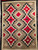 Native American Navajo Rug in Eye Dazzler Pattern in Ivory, Red, Black , The Persian  Knot, SKU 2004