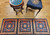 Vintage Tibetan Area Rug/Runner with Lotus Flowers and Cloud Symbols in Navy, Yellow, French Blue, Red, The Persian Knot, SKU 1996