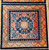 Vintage Tibetan Area Rug/Runner with Lotus Flowers and Cloud Symbols in Navy, Yellow, French Blue, Red, The Persian Knot, SKU 1996