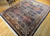 Vintage Kerman Style Rug 8x10 | Navy Field | In-Room View 7