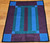 20th Century American Amish Quilt in Bars Pattern in Purple, Blue, Green, @thepersianknot, SKU 2016