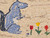Vintage American Hooked Rug | Squirrel Folk Art | In-Room View