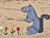 Vintage American Hooked Rug with a Standing Squirrel in Lavender, Khaki,,  @thepersianknot  , SKU 2038
