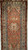 Antique Persian Malayer Rug 2x6 | Tribal Village Weave | Full View on Floor