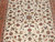 Vintage Persian Tabriz Rug 7x10 | Ivory Floral | Center Field Close-Up