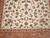 Vintage Persian Tabriz Rug 7x10 | Ivory Floral | Lower Section Detail