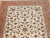 Vintage Persian Tabriz Rug 7x10 | Ivory Floral | Border Detail