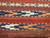 Vintage Turkmen Yomut Kilim in Stripe Pattern in Dark Red, Rust, Ivory, French Blue,  @thepersianknot  , SKU 2057