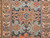 19th Century Persian Malayer in Geometric Pattern in Turquoise, Ivory,  Brown, Brick-Red, @thepersianknot  , SKU 2061