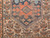 19th Century Persian Malayer in Geometric Pattern in Turquoise, Ivory,  Brown, Brick-Red, @thepersianknot  , SKU 2061