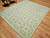 Early 20th Century Hand Stitched Southern Quilt in a Wedding Ring Pattern in Lime Green, Ivory,  @thepersianknot  , SKU 2063