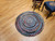 Vintage American Braided Round Rug in Red, Blue, White, Green, Pink, Tan,  @thepersianknot  , SKU 2069