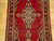 Vintage Persian Kashan Rug 3x5 | Red Manchester Style | Center Section Detail