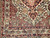 19th Century Persian Kerman Lavar in Floral Pattern in Ivory, Burgundy, Pale Yellow, Navy, Blue, The Persian Knot, SKU 2028