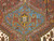 Antique Persian Qashqai Tribal Rug 4x6 | Triple Medallion | Center Field Close-Up