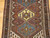 Vintage Persian Qashqai Tribal Area Rug in Rust, Ivory, Royal Blue, Yellow, @thepersianknot , SKU 2029