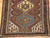 Vintage Persian Qashqai Tribal Area Rug in Rust, Ivory, Royal Blue, Yellow, @thepersianknot , SKU 2029