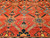 Antique Persian Malayer Rug 4x6 | Rust Red Geometric | Border Detail