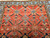 Antique Persian Malayer Rug 4x6 | Rust Red Geometric | Top Section Detail