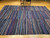 Vintage American Rag Rug 8x12 | Room Size Stripe | In-Room View 3